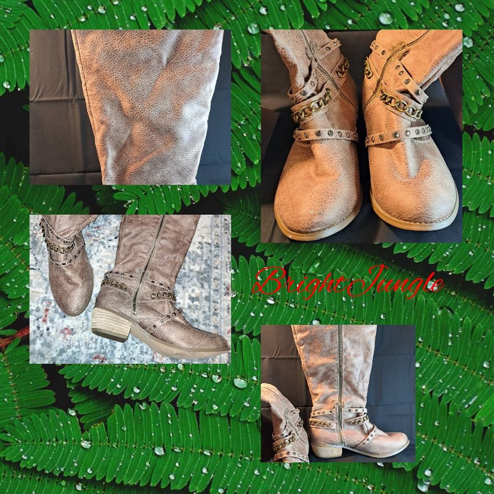 Women boots, by Hot Rated, brown, size 7.5